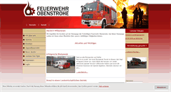 Desktop Screenshot of feuerwehrobenstrohe.de