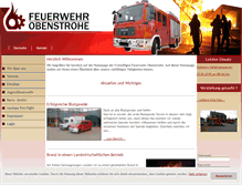 Tablet Screenshot of feuerwehrobenstrohe.de